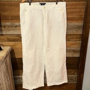 Gap Wide Leg Linen Cotton Blend Sailor Pants 14